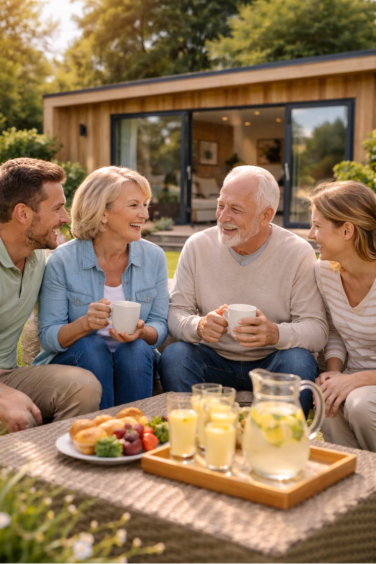 Multi-generational family living with granny annexe solution 